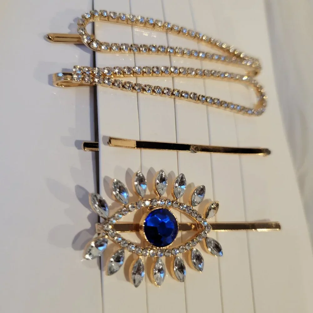 Forever 21 Set of 4 Evil Eye Themed Bobby Pins